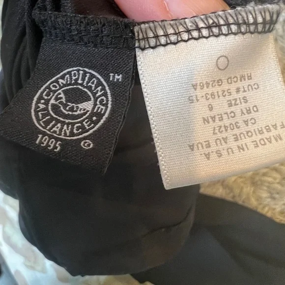 Vintage Laundry By Shelli Segal Black Asymmetrical Sheath Dress-size 6 - Picture 4 of 5